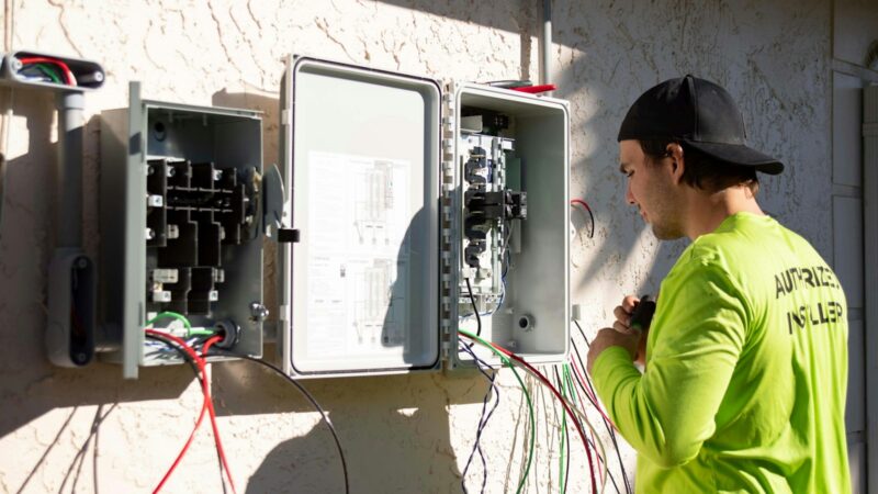 Te zware stroomaansluiting: check of je onnodig betaalt, ook met warmtepomp Meterkast met groepenkast en elektriciteitsmeter in een woning